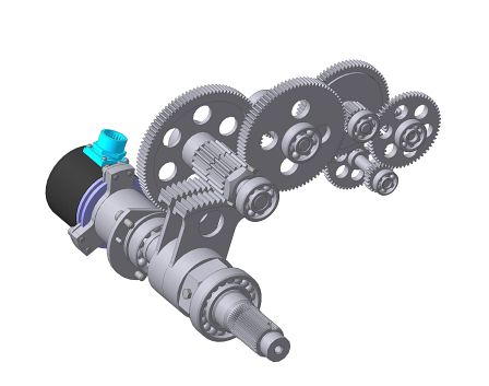 Валы и механические передачи 3D
